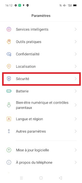 Changer votre code PIN de son OPPO A54